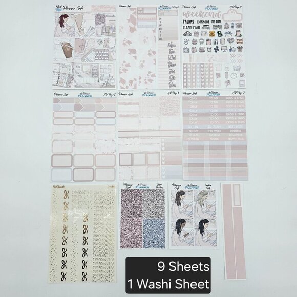 Planner Sticker De-Stash - 2 Sets - 17 Pieces - Picture 3 of 13